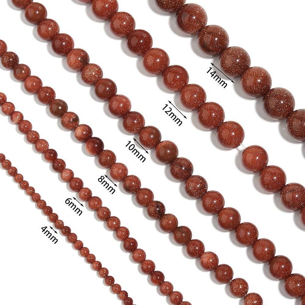 Red Gold Sandstone Bracelet B1988-4MM - view 6