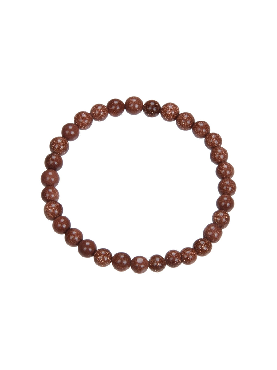 Red Gold Sandstone Bracelet B1988-6MM