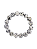 Dalmatian Jasper Bracelet B1990-12MM