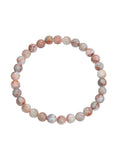 Red Network Stone Stretch Bracelet B1991-6MM
