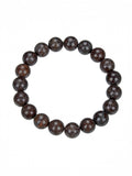 Red Snowflake Stone Stretch Bracelet B1992-10MM