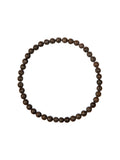 Red Snowflake Stone Stretch Bracelet B1992-4MM