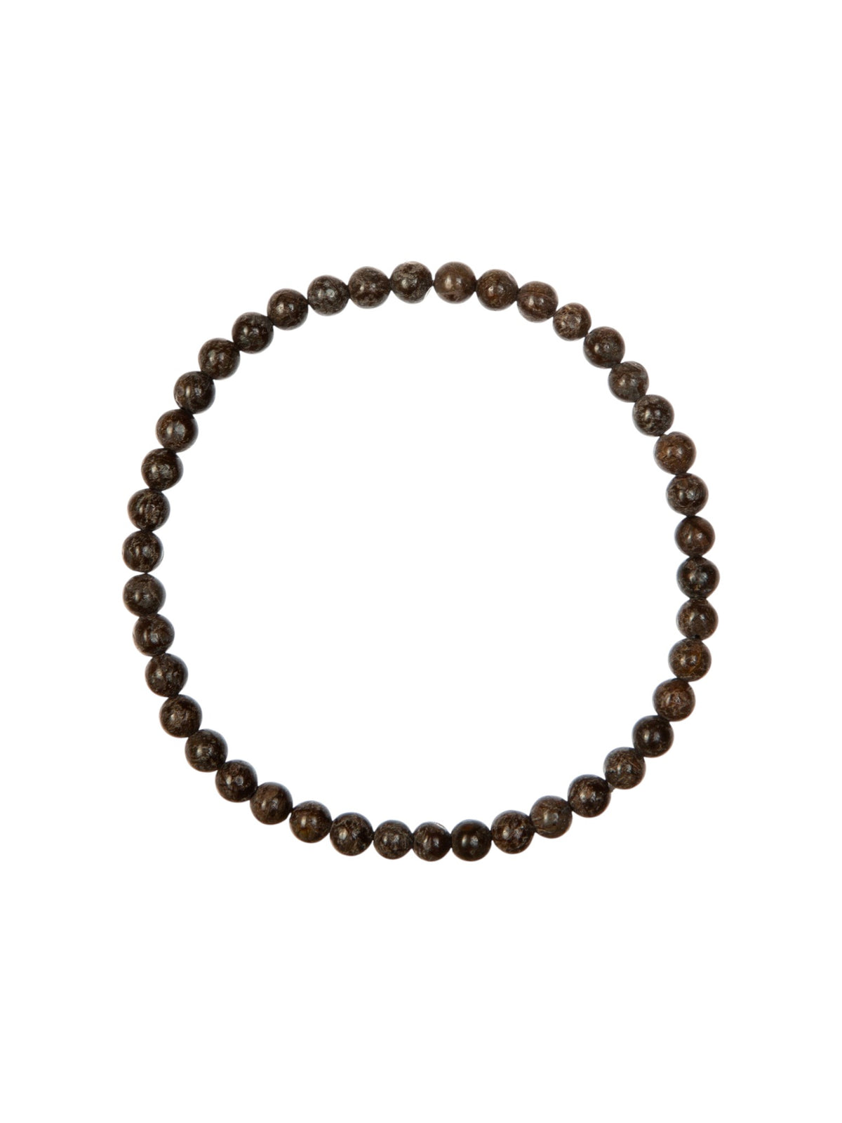 Red Snowflake Stone Stretch Bracelet B1992-4MM