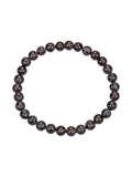 Red Snowflake Stone Stretch Bracelet B1992-6MM - view 6
