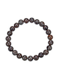Red Snowflake Stone Stretch Bracelet B1992-8MM