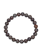 Red Snowflake Stone Stretch Bracelet B1992-6MM