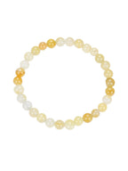 Golden Jade Stone Stretch Bracelet B1993-10MM - view 6