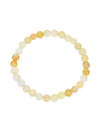 Golden Jade Stone Stretch Bracelet B1993-4MM - view 6