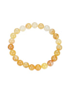 Golden Jade Stone Stretch Bracelet B1993-6MM - view 2