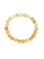 Golden Jade Stone Stretch Bracelet B1993-10MM - view 2