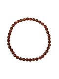 Red Sesame Jasper Stretch Bracelet B1994-4MM