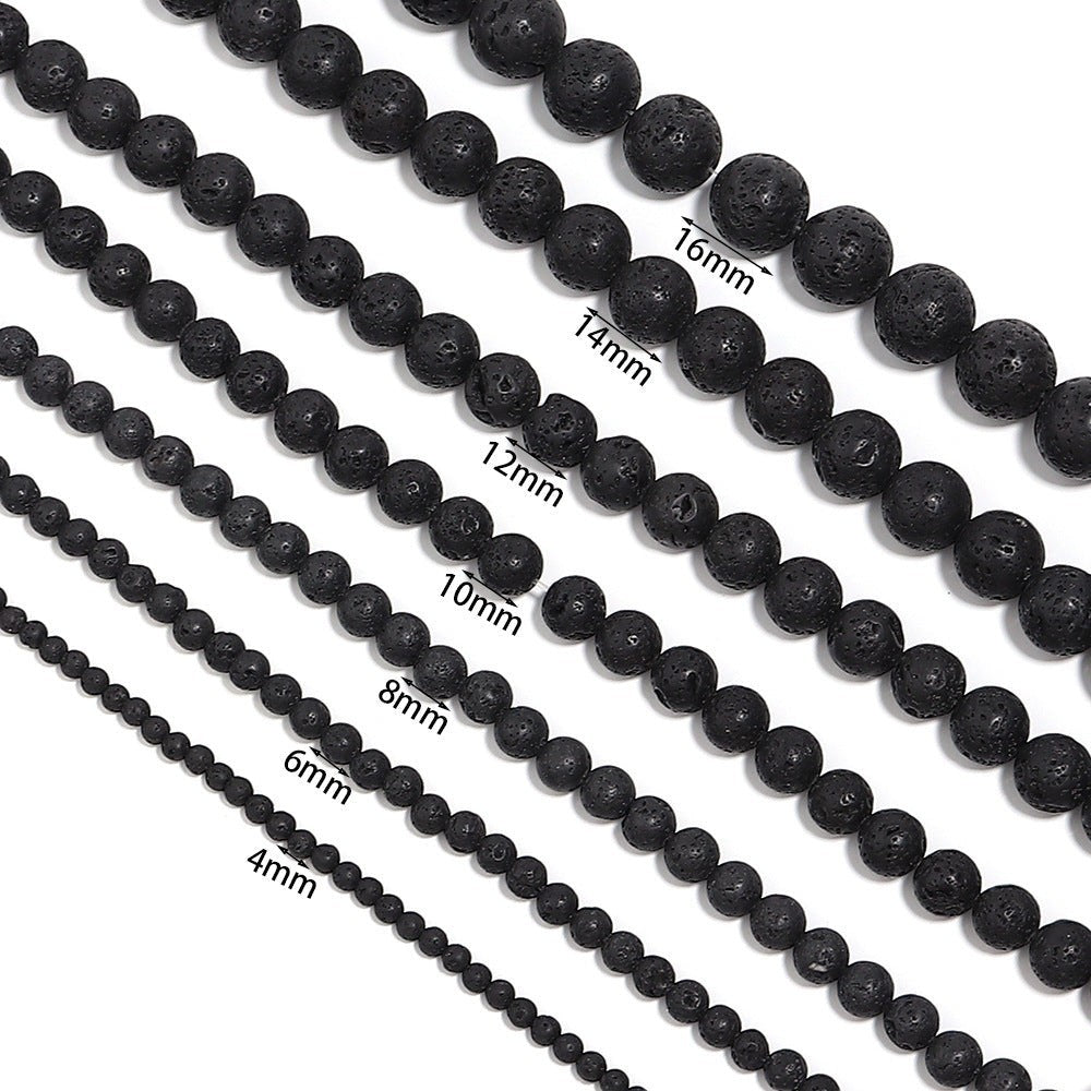 Lava Stone Stretch Bracelet B1996-12MM - view 7