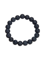Lava Stone Stretch Bracelet B1996-12MM - view 3