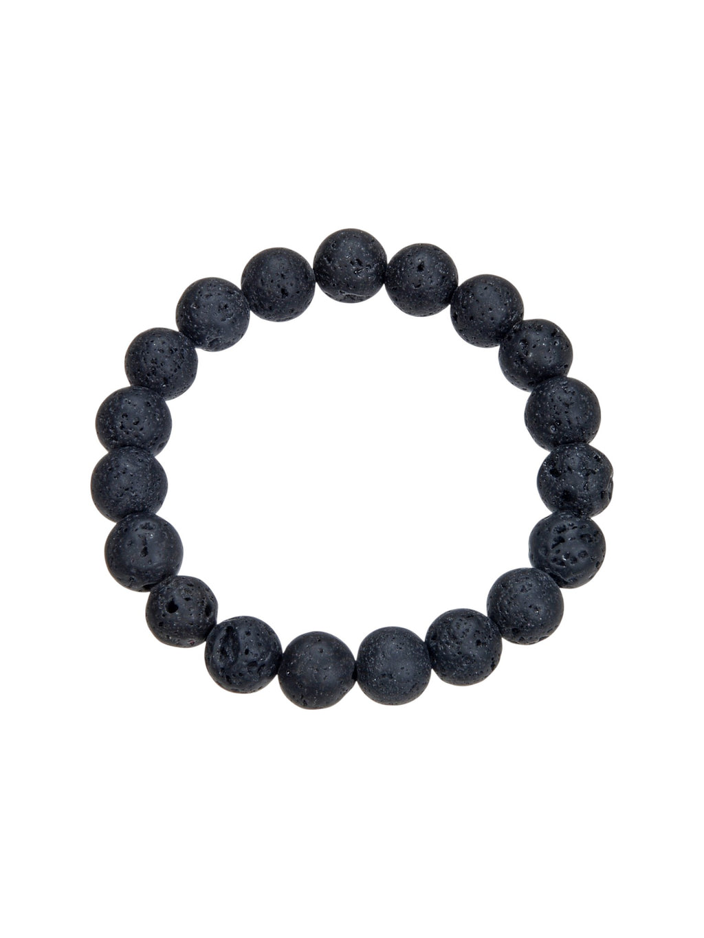 Lava Stone Stretch Bracelet B1996-4MM - view 3