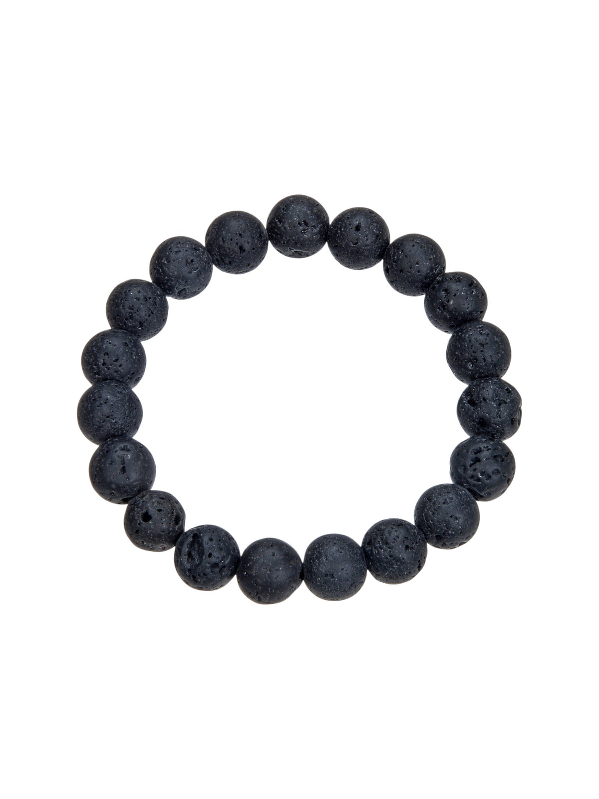 Lava Stone Stretch Bracelet B1996-4MM - view 3