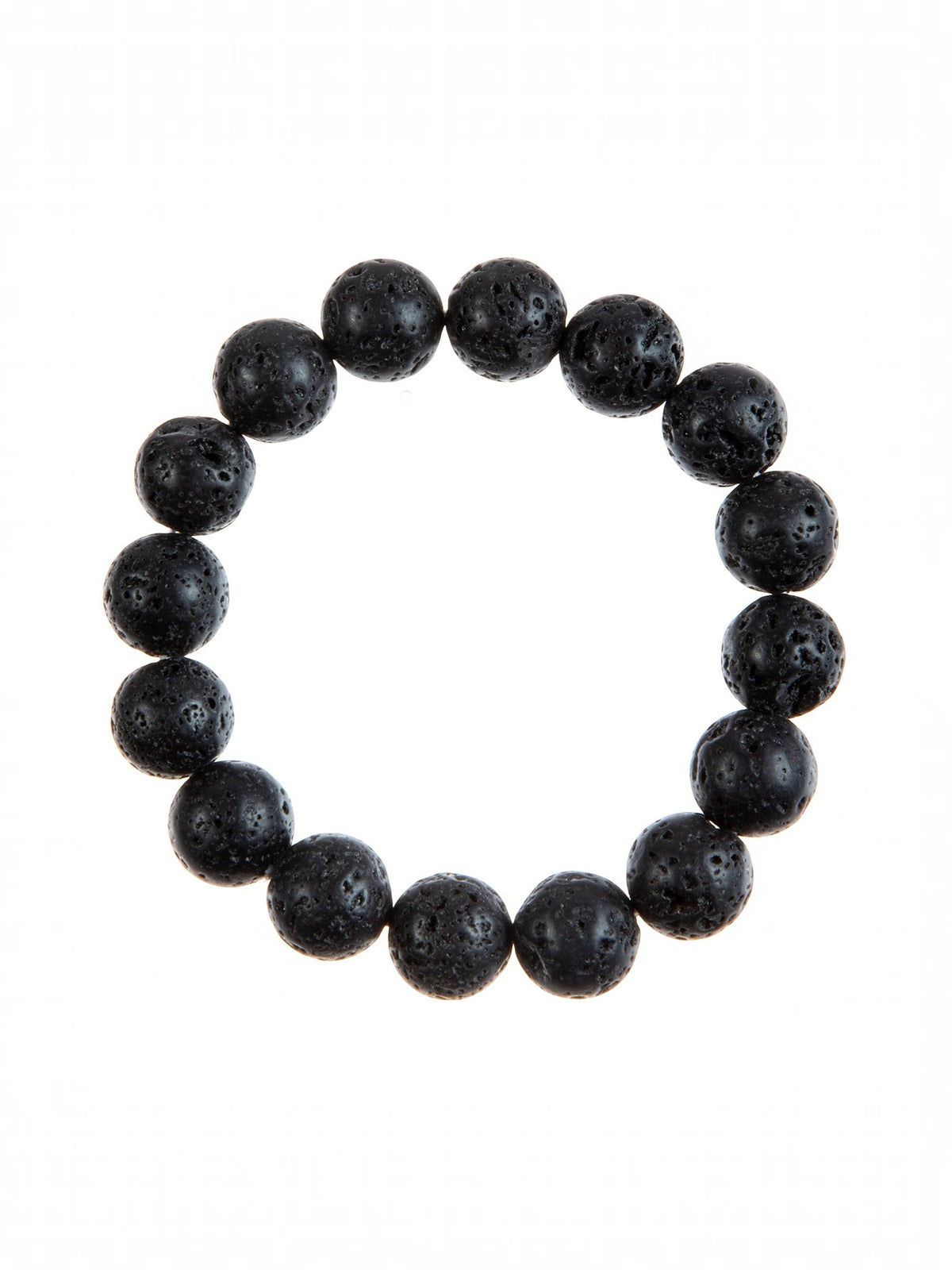 Lava Stone Stretch Bracelet B1996-12MM - view 8