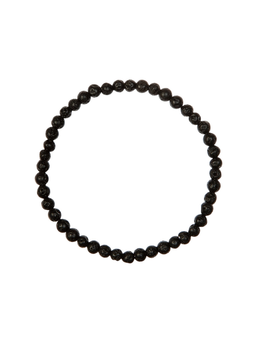 Lava Stone Stretch Bracelet B1996-4MM