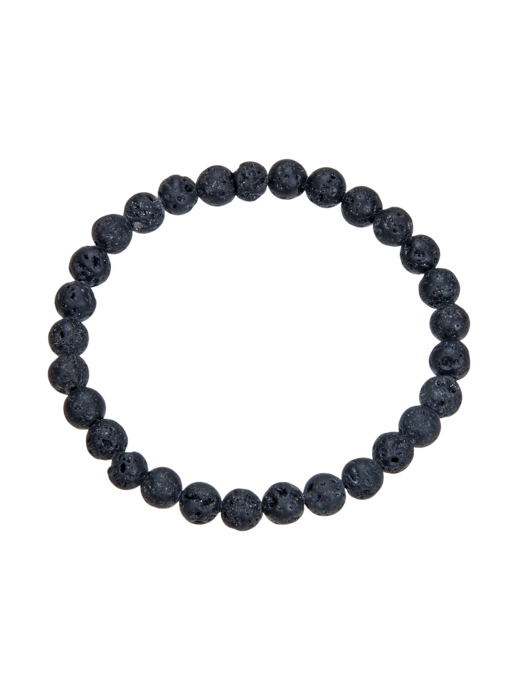 Lava Stone Stretch Bracelet B1996-12MM - view 2