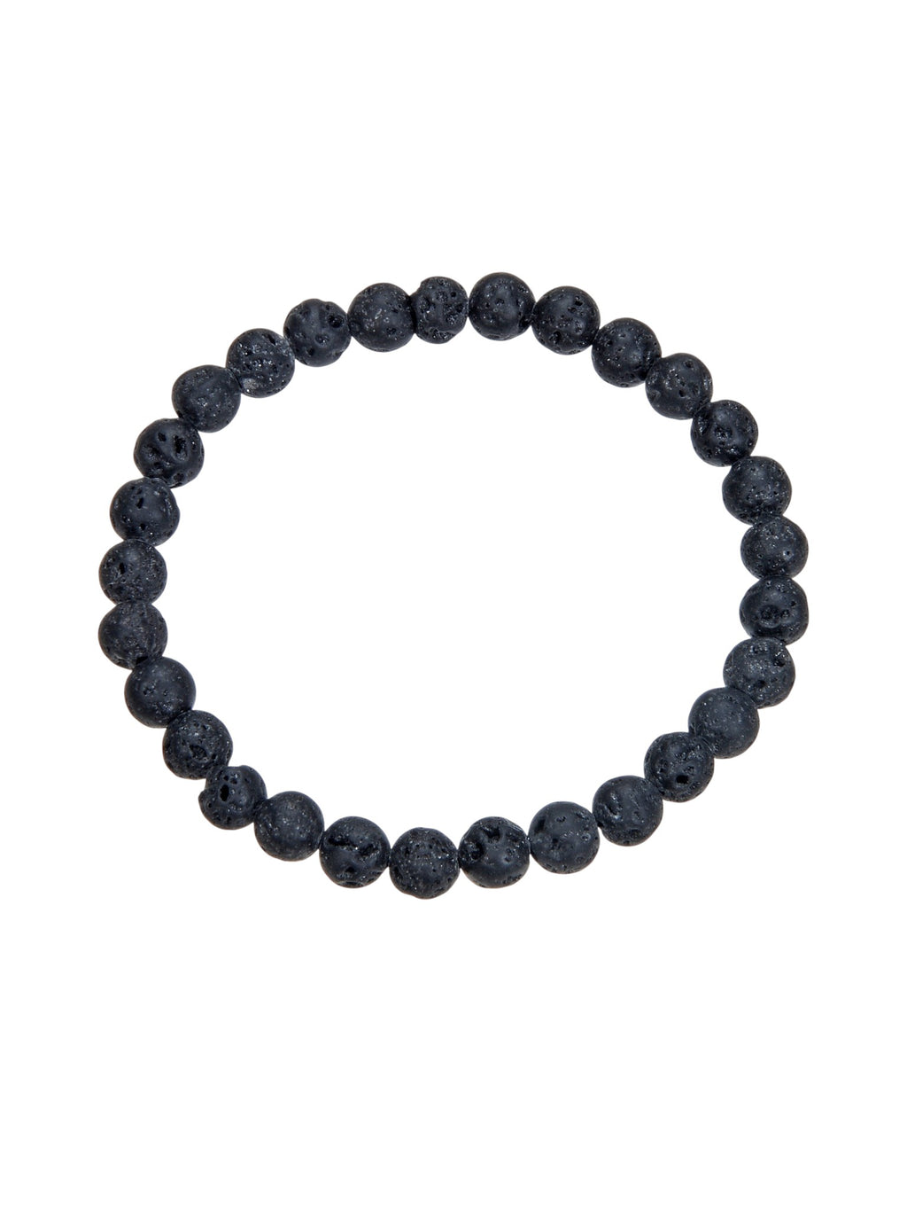 Lava Stone Stretch Bracelet B1996-4MM - view 2