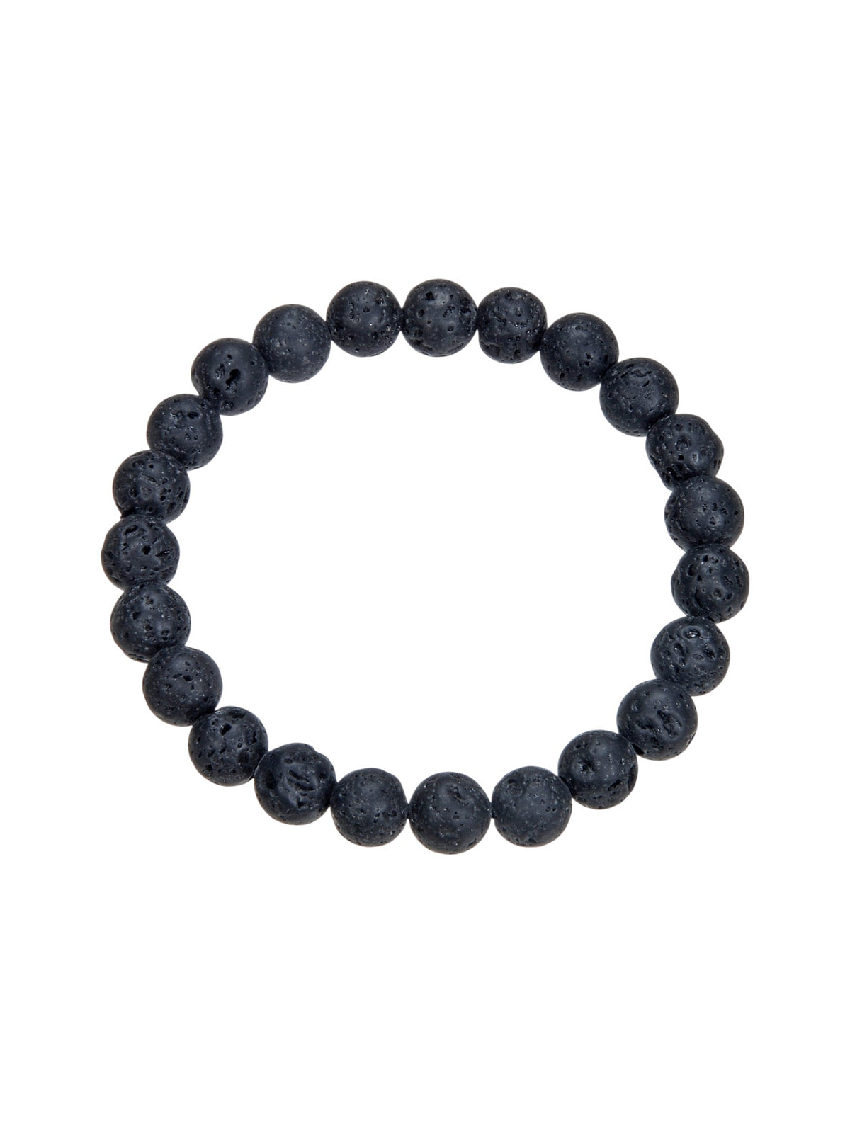 Lava Stone Stretch Bracelet B1996-4MM