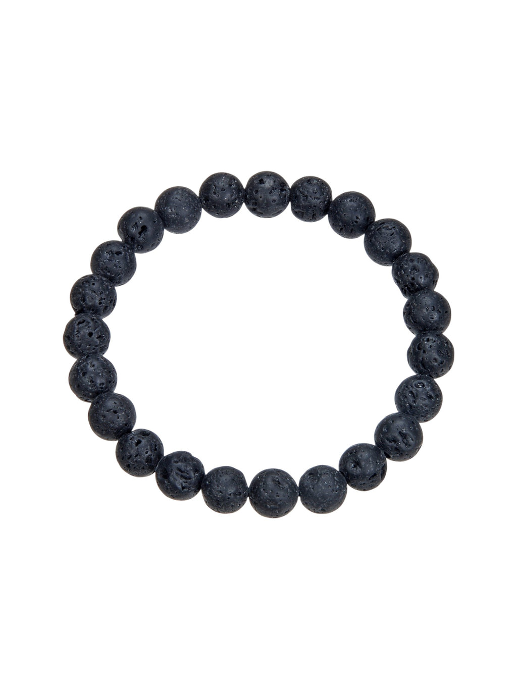 Lava Stone Stretch Bracelet B1996-12MM