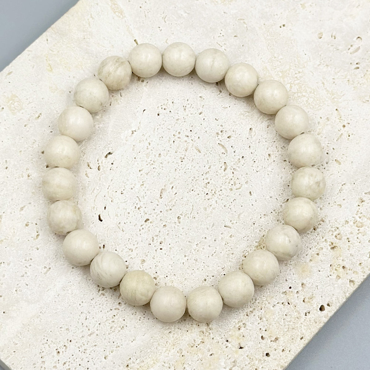 Fossil Stone Stretch Bracelet B1997-6MM - view 6