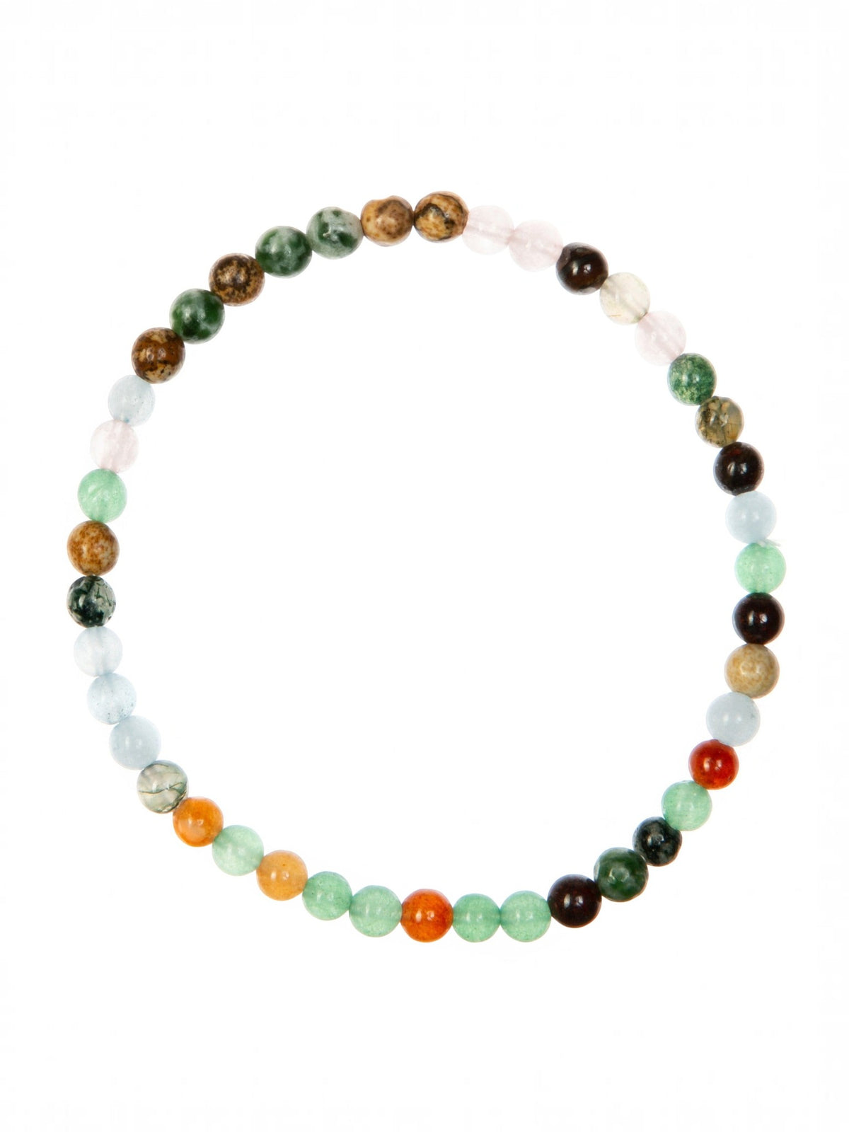 Mixed Stone Stretch Bracelet B2075-8MM - view 5