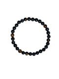 Black Striped Agate Stretch Bracelet B2077-6MM