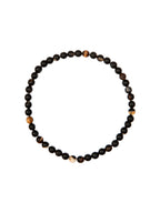Black Striped Agate Stretch Bracelet B2077-6MM - view 2