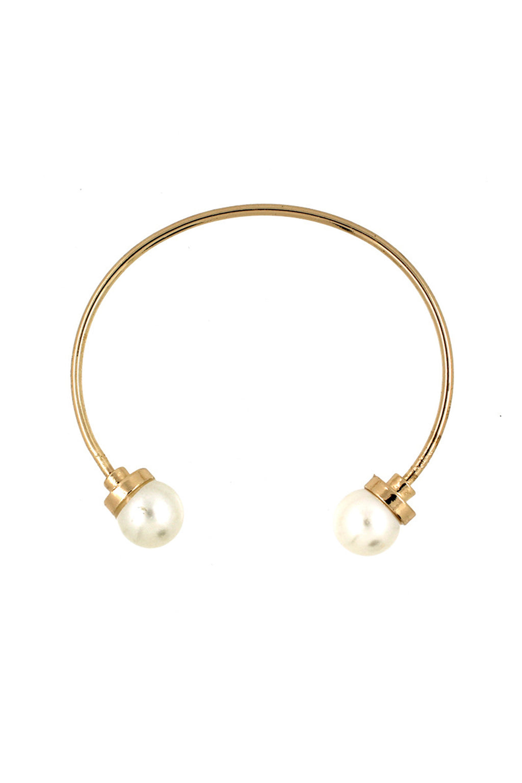Pearl Alloy Cuff Bracelet B2159
