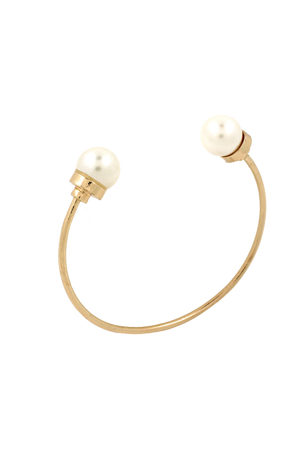 Pearl Alloy Cuff Bracelet B2159