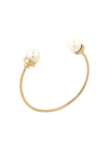 Pearl Alloy Cuff Bracelet B2159
