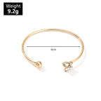 Rhinestone Butterfly Cuff Bracelets B2248