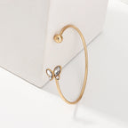 Rhinestone Butterfly Cuff Bracelets B2248