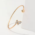 Rhinestone Butterfly Cuff Bracelets B2248