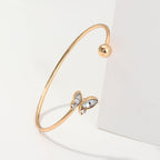 Rhinestone Butterfly Cuff Bracelets B2248