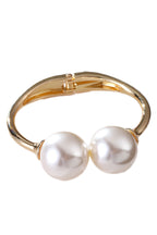 Pearl Alloy Cuff Bracelets B2514