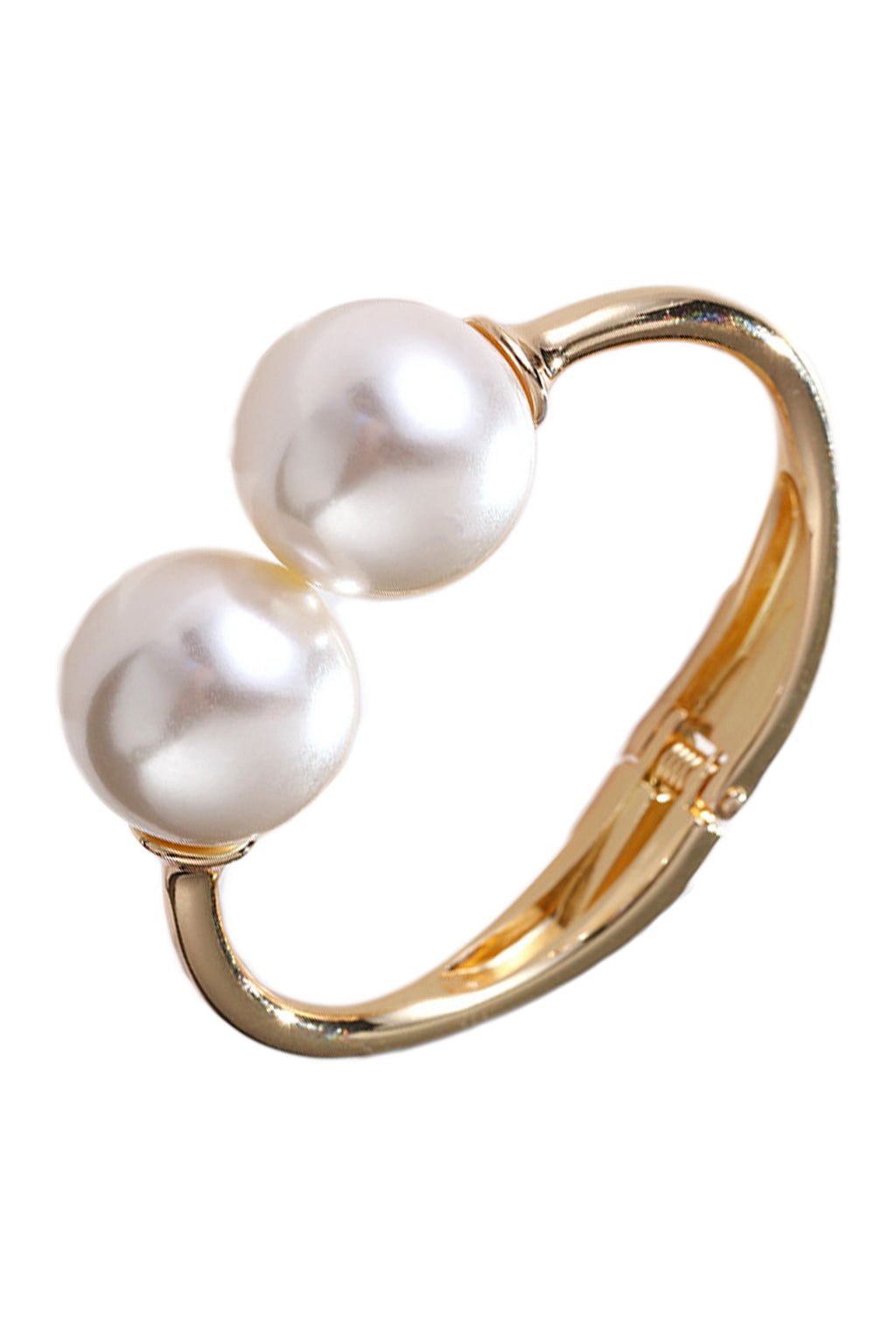 Pearl Alloy Cuff Bracelets B2514