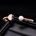 Heart Stainless Steel Cuff Bracelet B2600