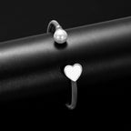 Heart Stainless Steel Cuff Bracelet B2600