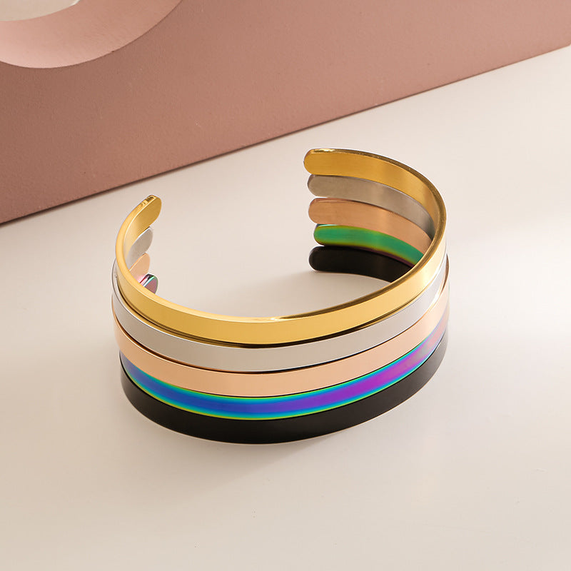 Stainless Steel Cuff Bracelet B2615