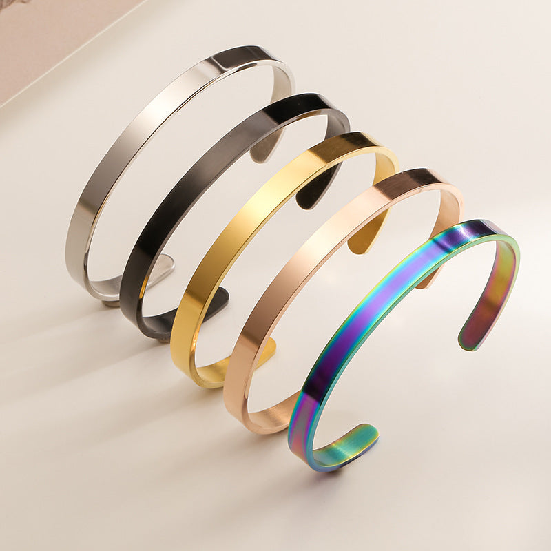 Stainless Steel Cuff Bracelet B2615