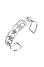 Star Rhinestone Stainless Steel Cuff Bracelet B2675