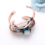 Turquoise Alloy Cuff Bracelet B2677