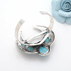 Turquoise Alloy Cuff Bracelet B2677