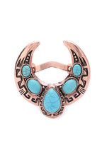 Turquoise Alloy Cuff Bracelet B2677