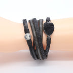 Druzy Pu Leather Magnetic Bracelet B2694 - view 8