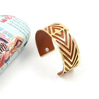 Diamond Pu Leather Cuff Bracelet B2794