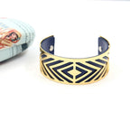 Diamond Pu Leather Cuff Bracelet B2794