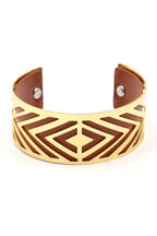 Diamond Pu Leather Cuff Bracelet B2794